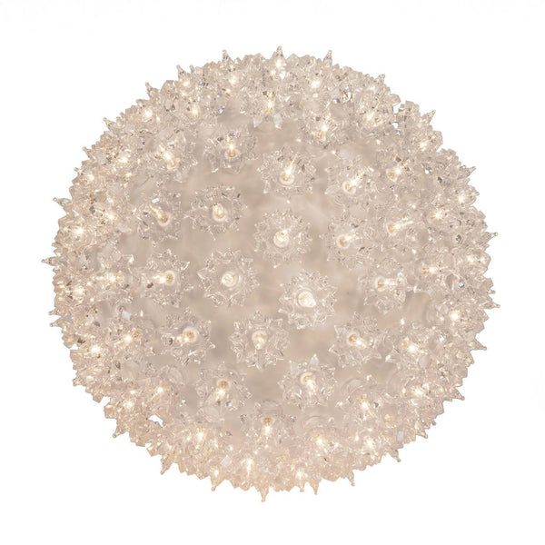 Wintergreen Lighting Starlight 100 Lights Sphere, Clear, 7.5"